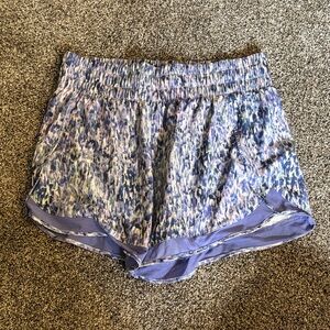 Athleta Women's Purple Patterned Athletic Shorts